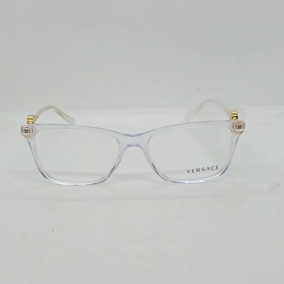 NWT RX-ABLE VERSACE EYEGLASS FRAMES 3299 CRYSTAL CLEAR/GOLD - Picture 2 of 5